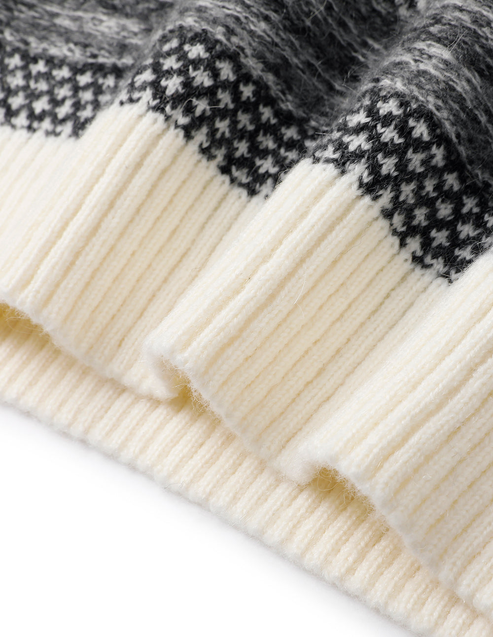 MARYLING Gradient Light Grey V-Neck Short Knit Vest