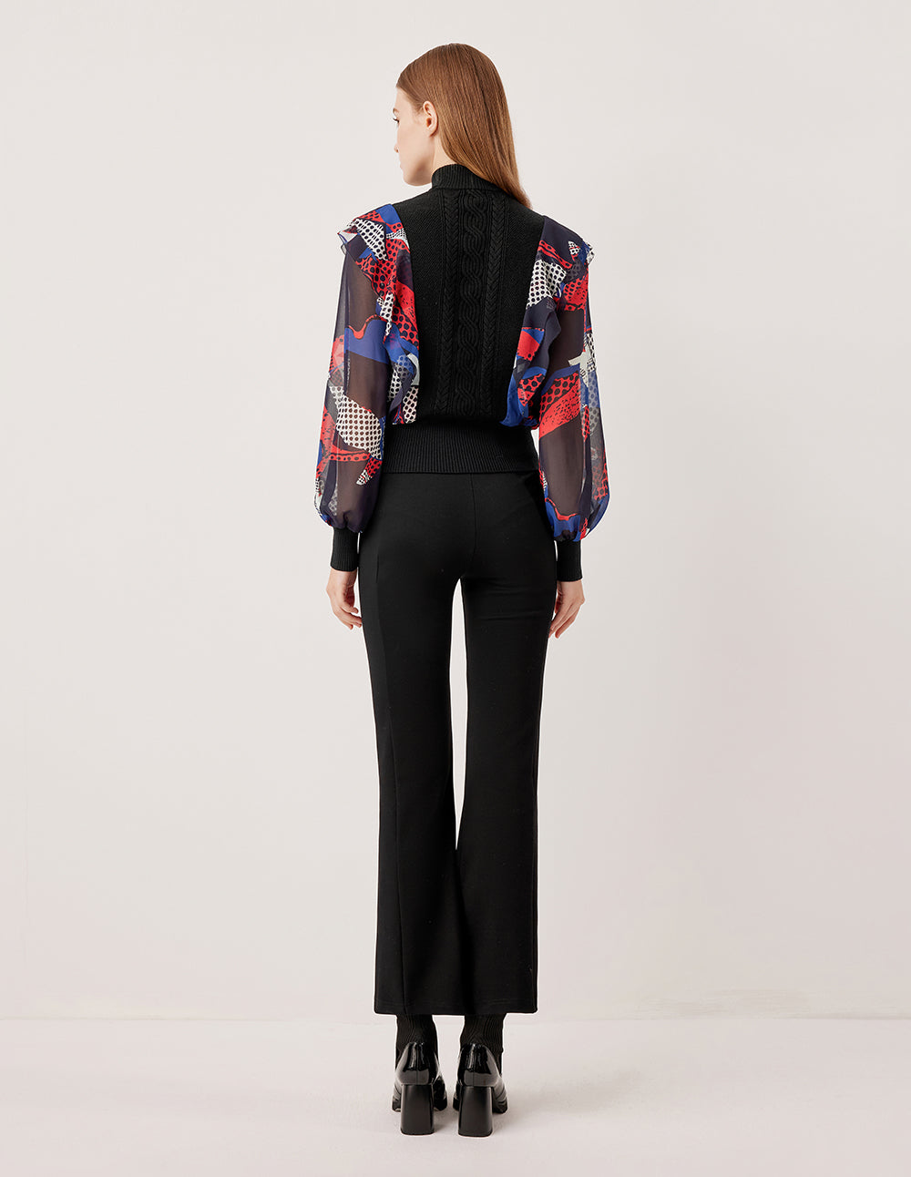MARYLING High-Waisted Straight Leg Pants