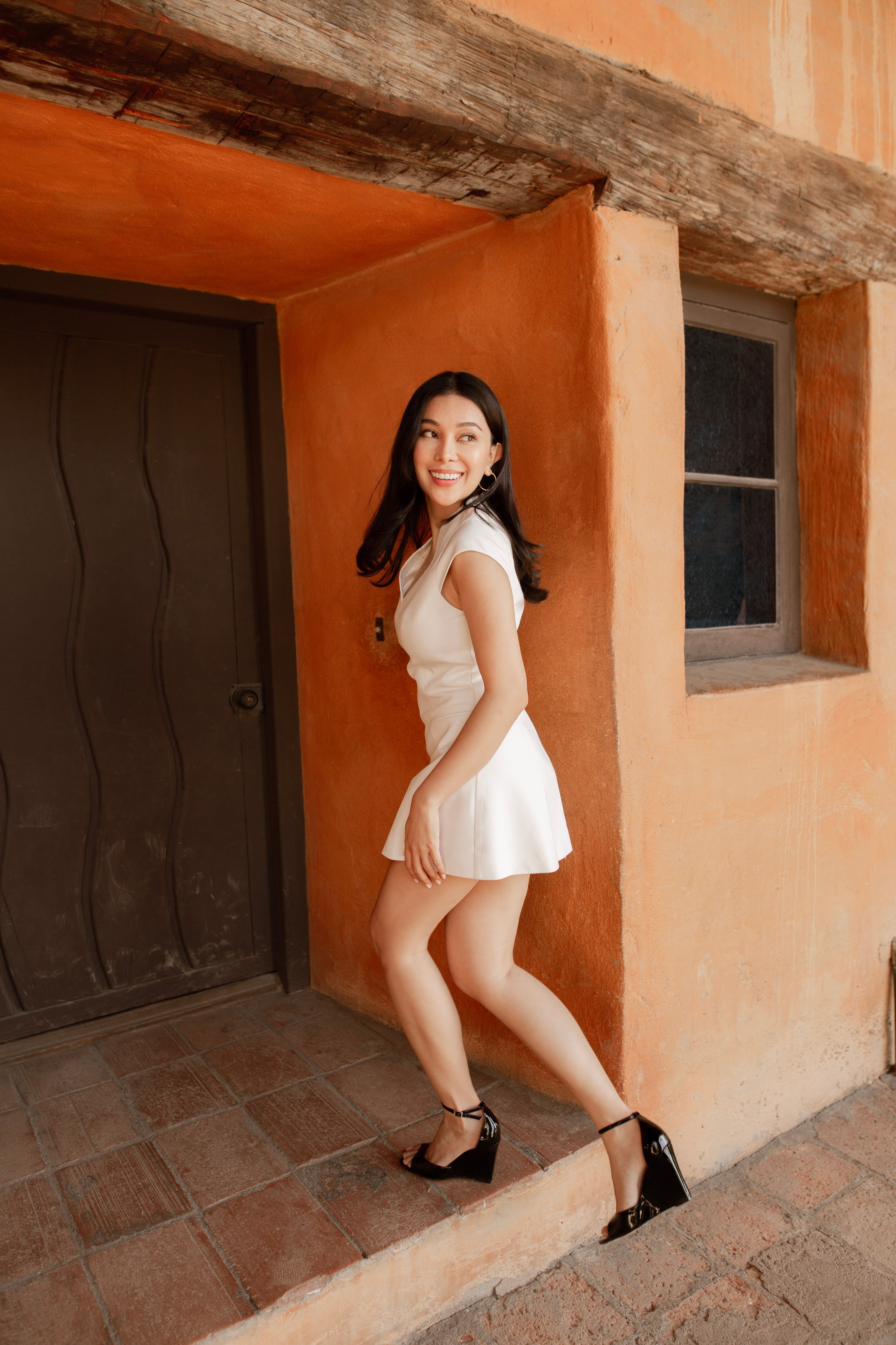 Martina Keyhole Mini Dress