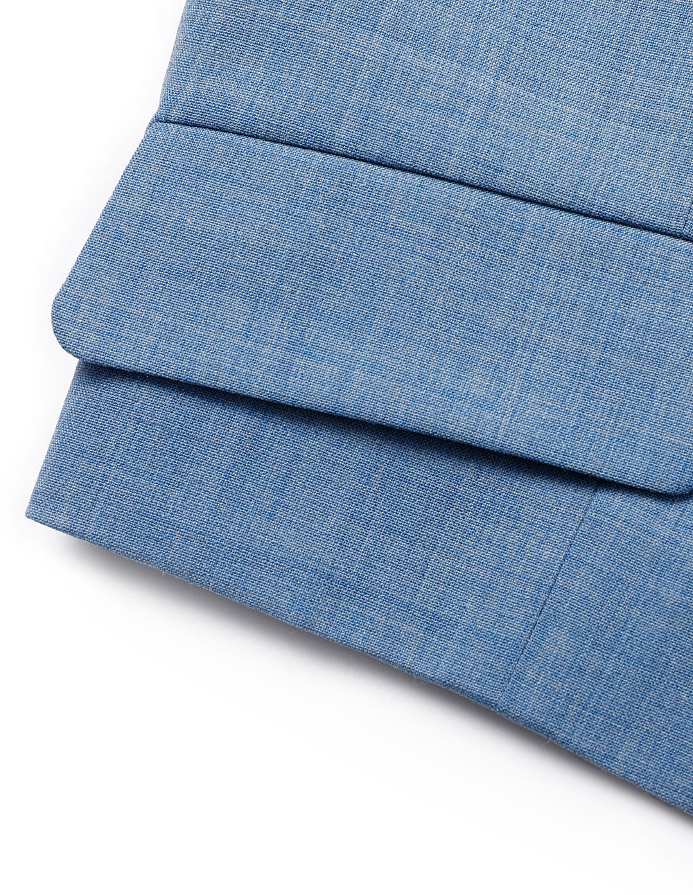 MARYLING Mist Blue V-Neck Short Vest