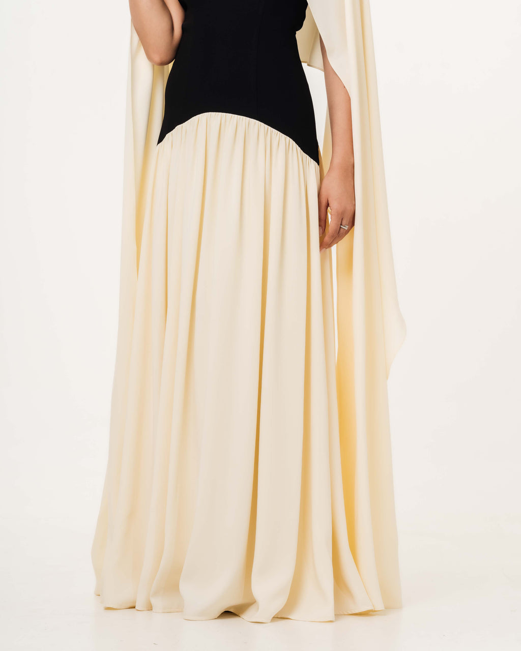 Isabella Flowy Tube Top Dress with Detachable Shawl