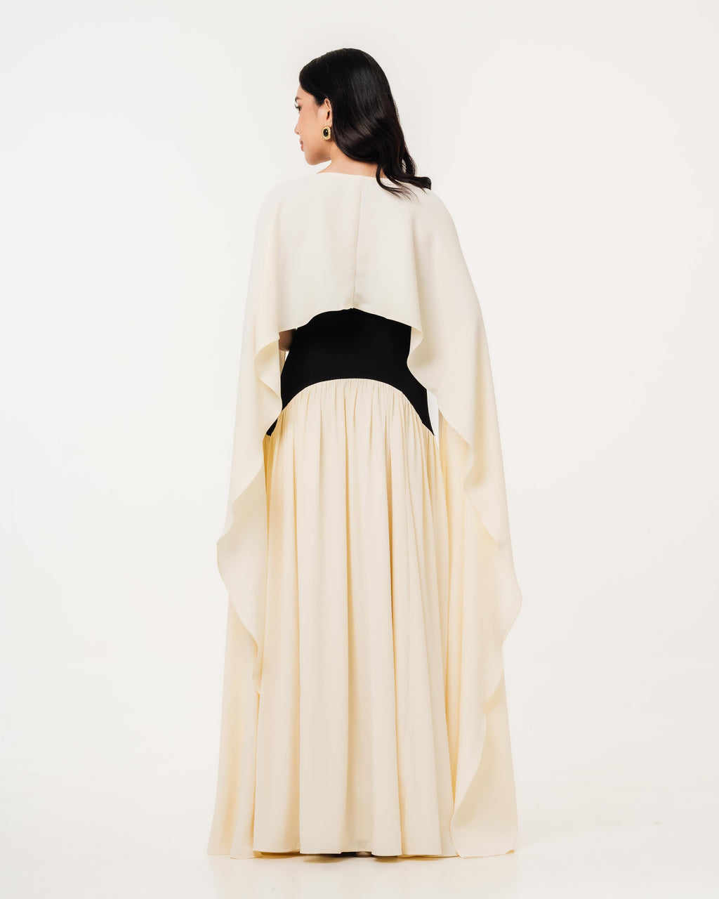 Isabella Flowy Tube Top Dress with Detachable Shawl