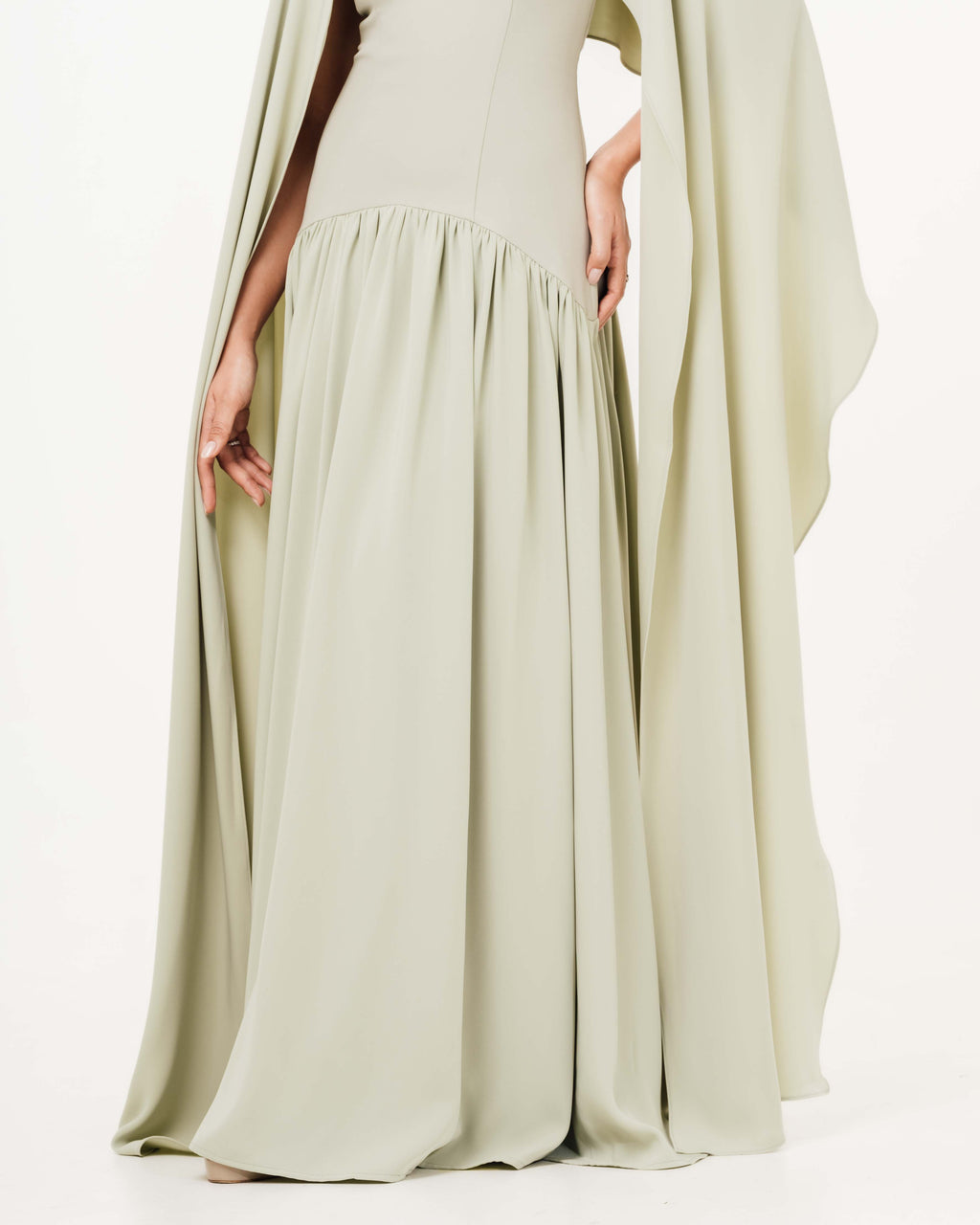 Isabella Flowy Tube Top Dress with Detachable Shawl
