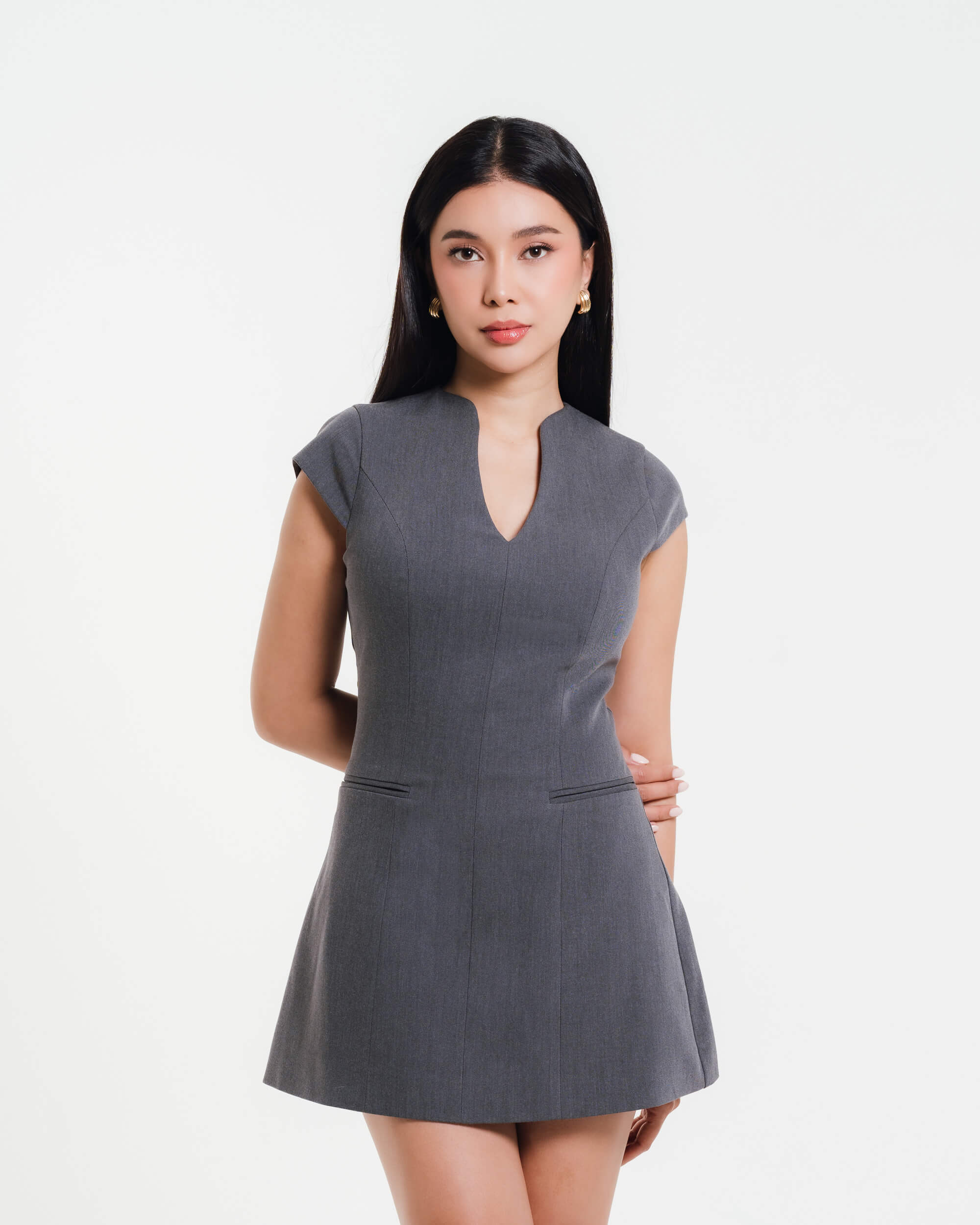 Martina Keyhole Mini Dress