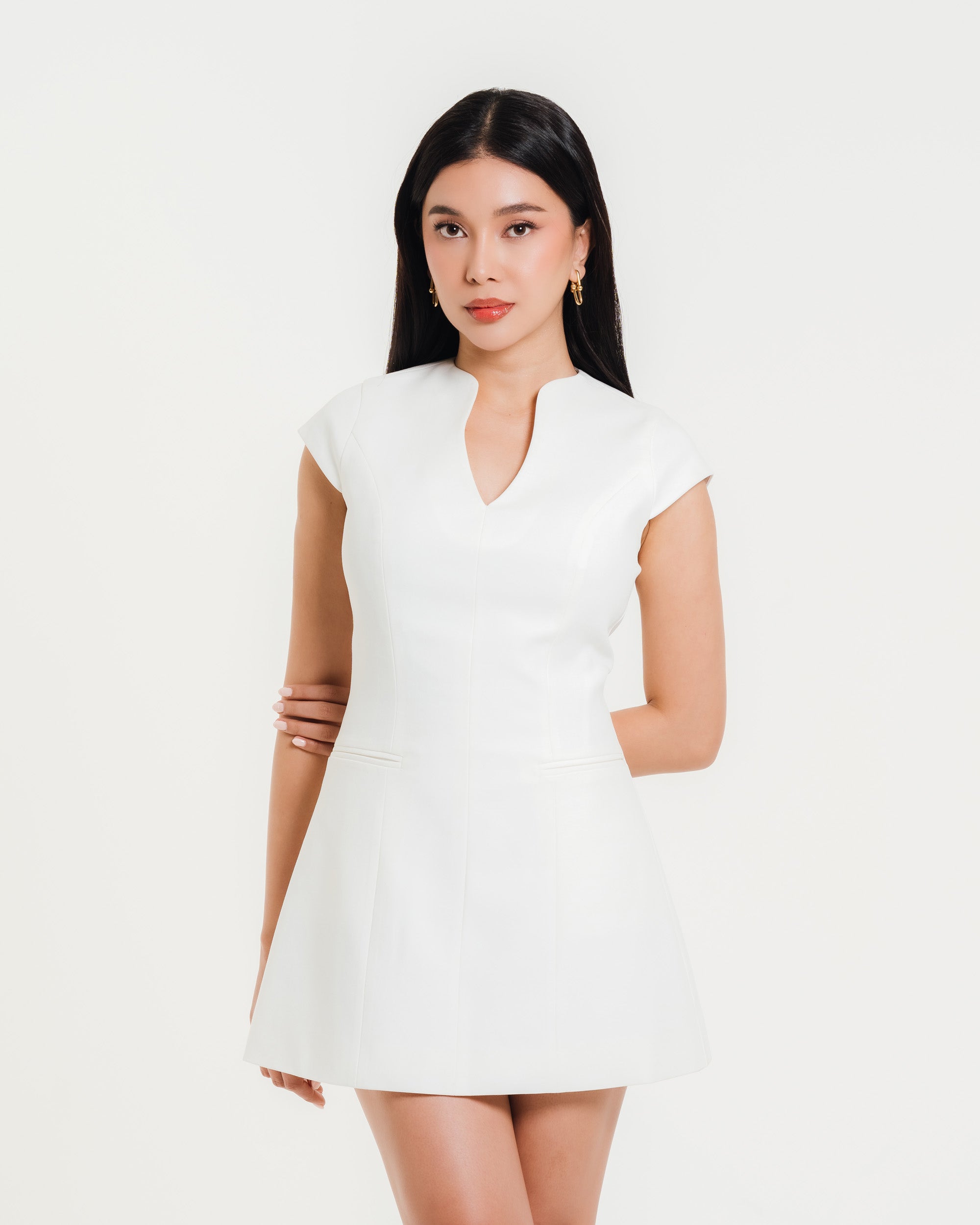 Martina Keyhole Mini Dress