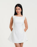 Elisa Boat Neck Mini Dress