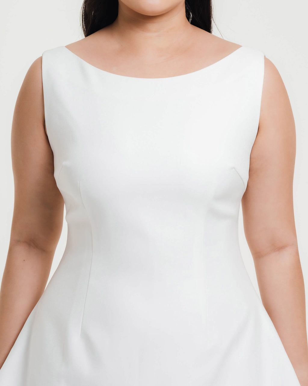 Elisa Boat Neck Mini Dress